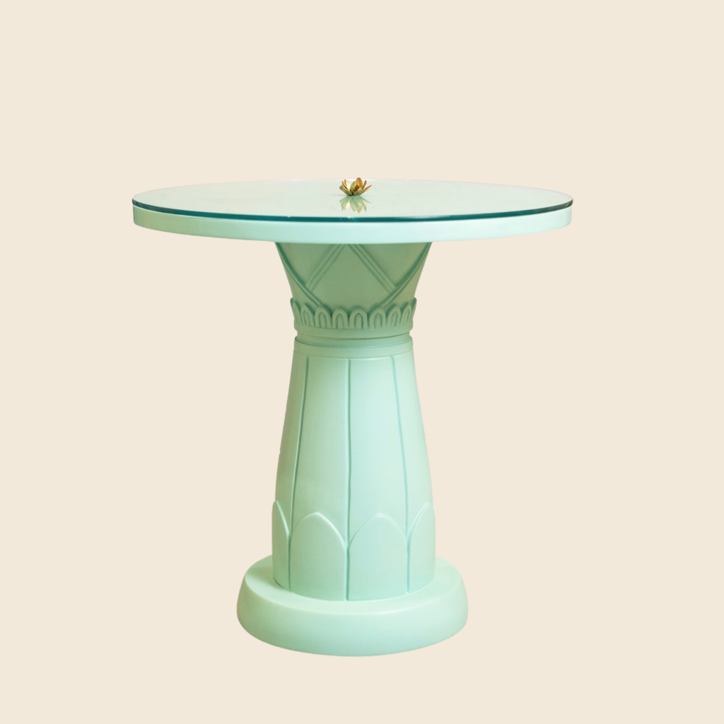 Egyptian Arctic Blue Column Table