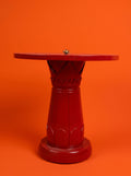 Egyptian Red Coral Column Table