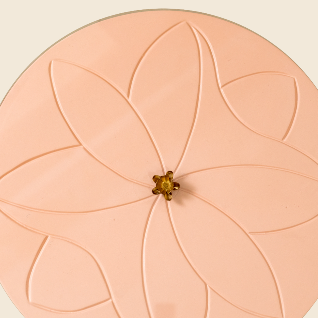 Egyptian Salmon Pink Column Table