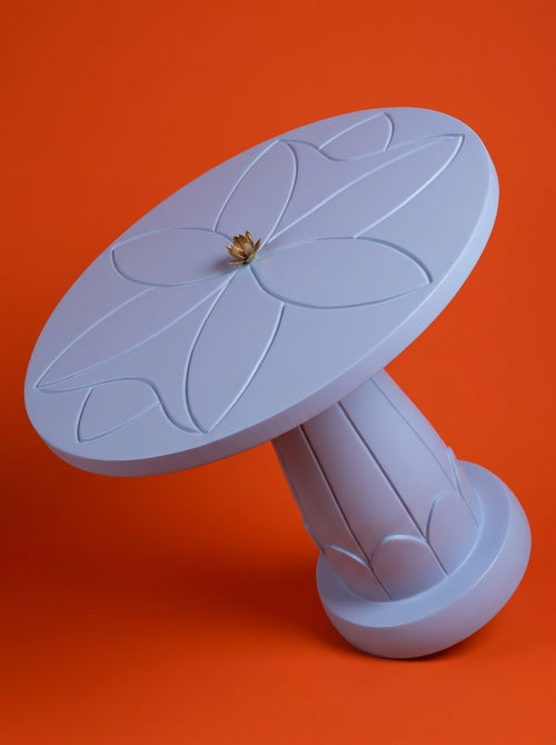 Egyptian Arctic Blue Column Table