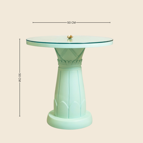 Egyptian Arctic Blue Column Table